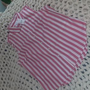 J Crew Sleeveless Button Down Top